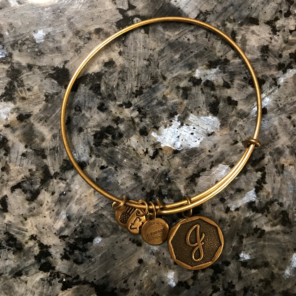 Alex and Ani “J” charm bracelet